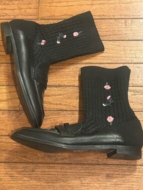 charles and keith Knit Rose Sock Collection Boots Us 7 Eur 37